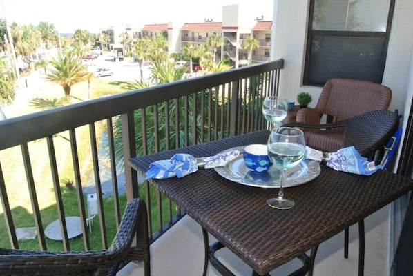 Condo, Multiple Beds, Kitchen, Partial Ocean View | Outdoor dining - I33 - Ocean Village Club (St. Augustine)
