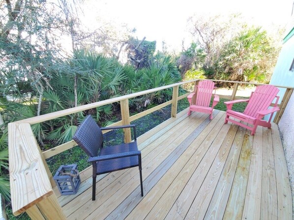 Casa, letti multipli, cucina, vista oceano | Vista balcone