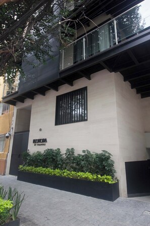 Façade de l’hébergement