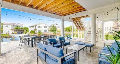 Town of South Bethany canal-front home with dock & decks - two blocks to beach
