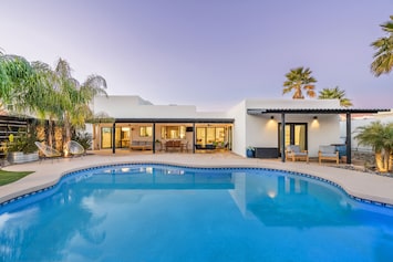 Image of Designer dream home with opulent backyard, private pool, hot tub, game room & AC