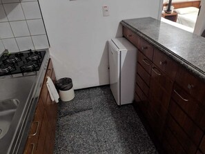 Geladeira, cooktop, liquidificador