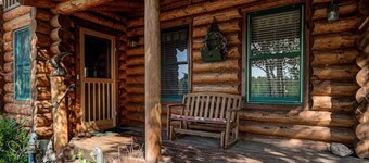 Log cabin style home on secluded 48 acre property