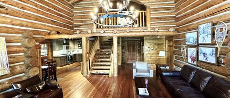 Smart TV, lareira, mesa de pingue-pongue