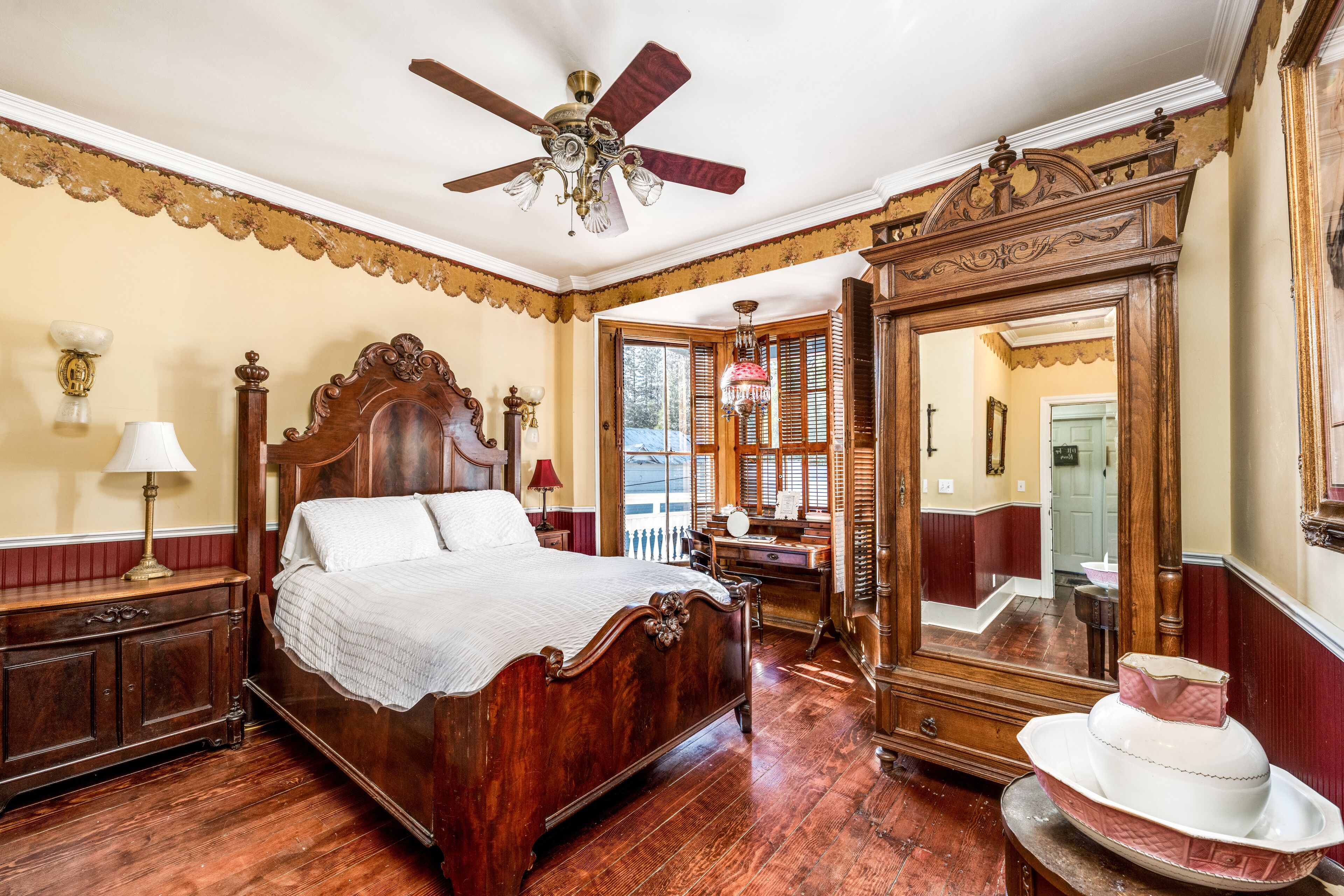 Bordello Room | Premium bedding, pillowtop beds, individually decorated