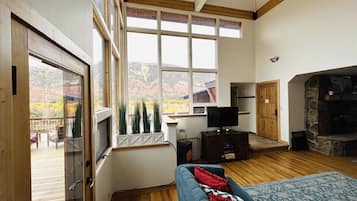 TV, fireplace, ping pong