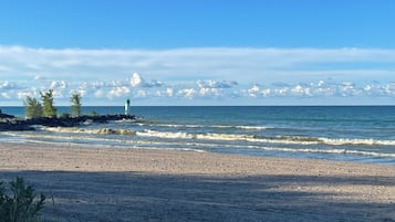 Vlak bij het strand