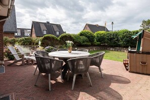 Outdoor dining - Dacklünen - Dieses Ferienhaus in Beliebter Wohngegend von Wenningstedt Bietet Maximal 6 Personen auf (Wenningstedt-Braderup (Sylt))