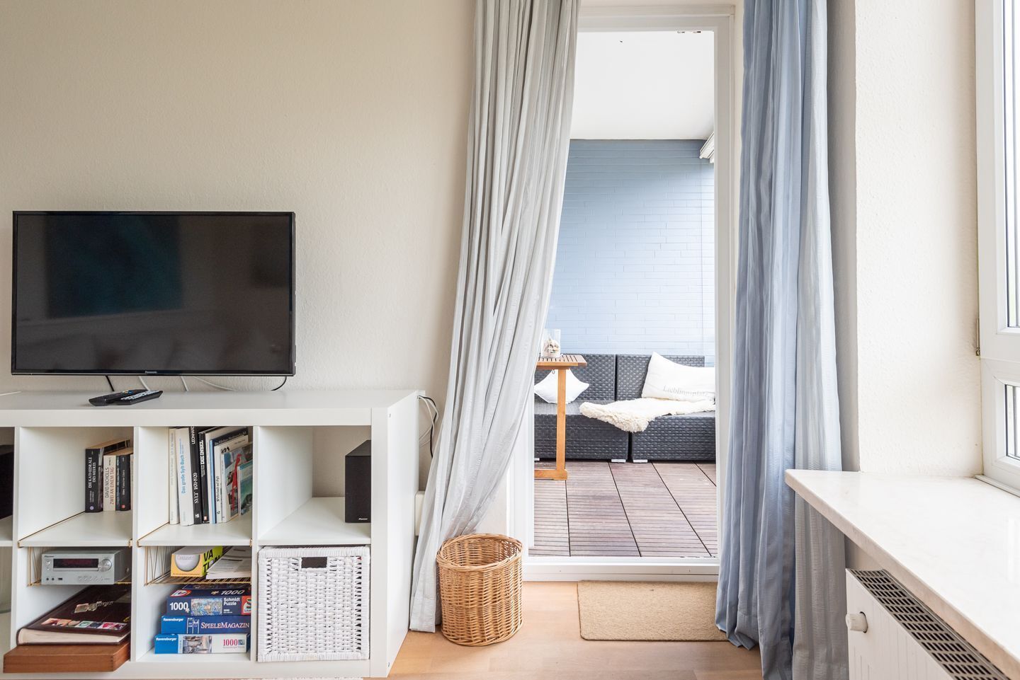 TV, DVD player, stereo