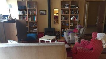 Télévision, cheminée