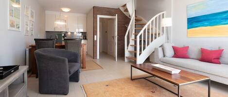 TV, DVD player, stereo