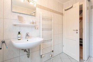 Shower, hair dryer