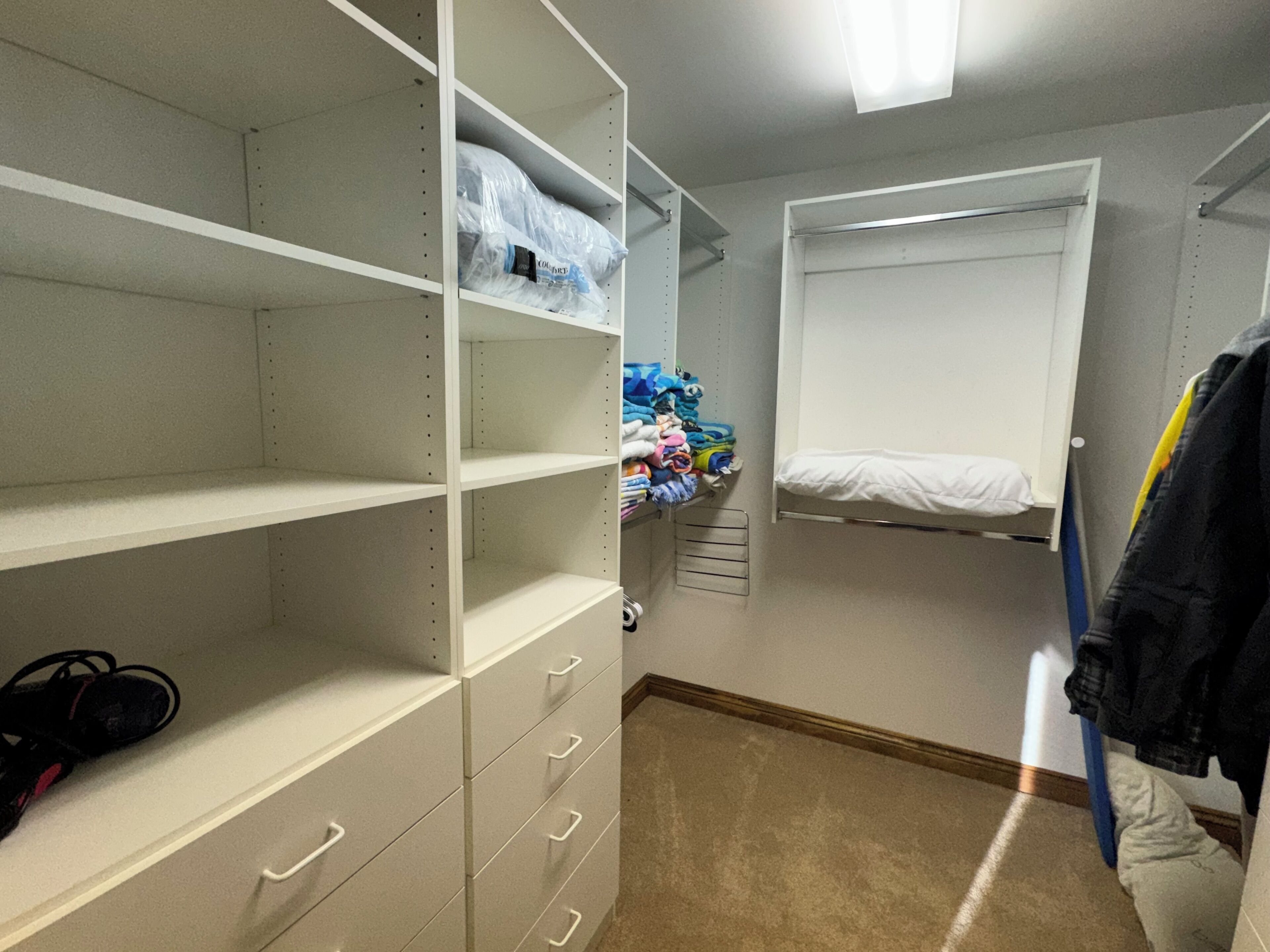 Master walk in closet
