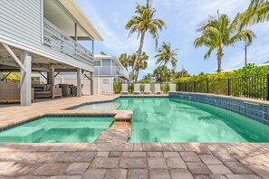 A heated pool