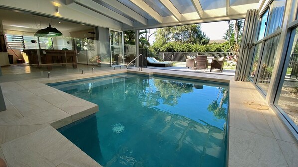 Indoor pool, a heated pool