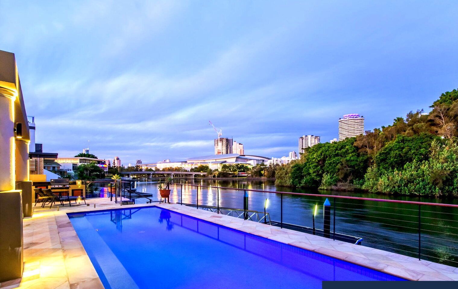 A heated pool