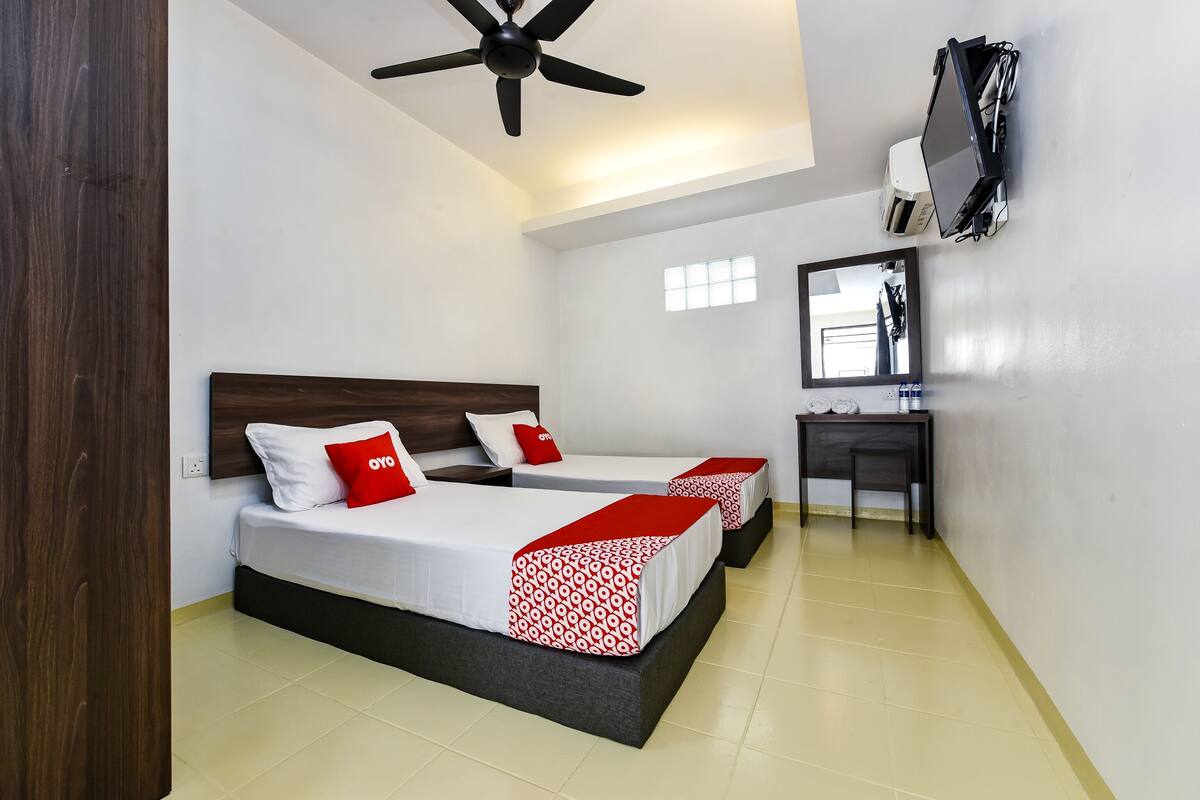 Kamar Twin Deluks | Meja kerja, Wi-Fi gratis, dan seprai linen