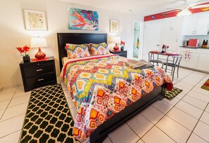 1 bedroom, iron/ironing board, travel crib, free WiFi