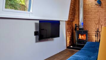 Cabin, 1 King Bed | Living room