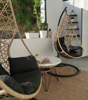 Terrace/patio - Brela, cozy house with a beautiful sea view (Brela)