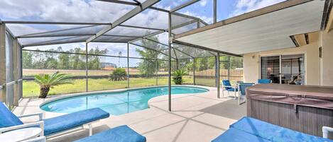 A heated pool