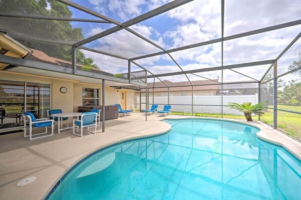 A heated pool