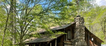 Covered Porch -  - Charcoal Grill - Wood Fireplace