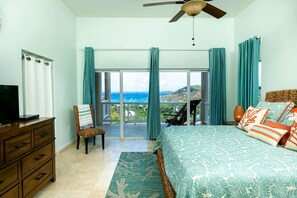 4 bedrooms, iron/ironing board, travel cot, Internet - Chase the Sun! Incredible Views! Interior Bedrooms! (St John)