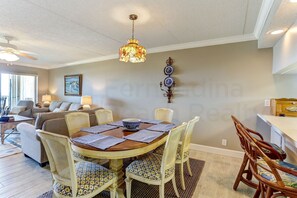 Condo, 2 Bedrooms | Dining - Recently Renovated Beach Condo with Large Patio Deck and Ocean View by RedAwning (Fernandina Beach)