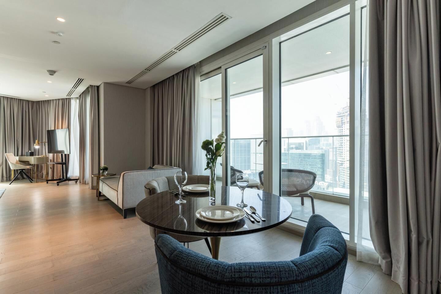 Studio – executive, 1 queensize-seng, balkong, byutsikt