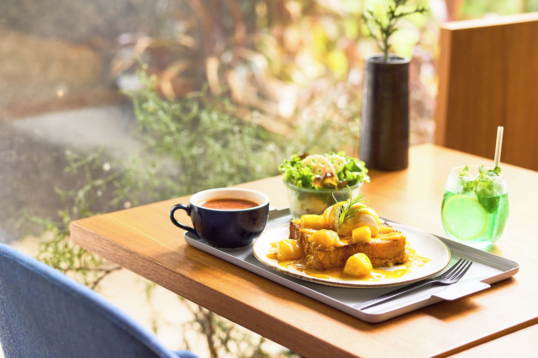 Morgenmad tilberedt efter bestilling hver dag (2100 JPY pr. person)