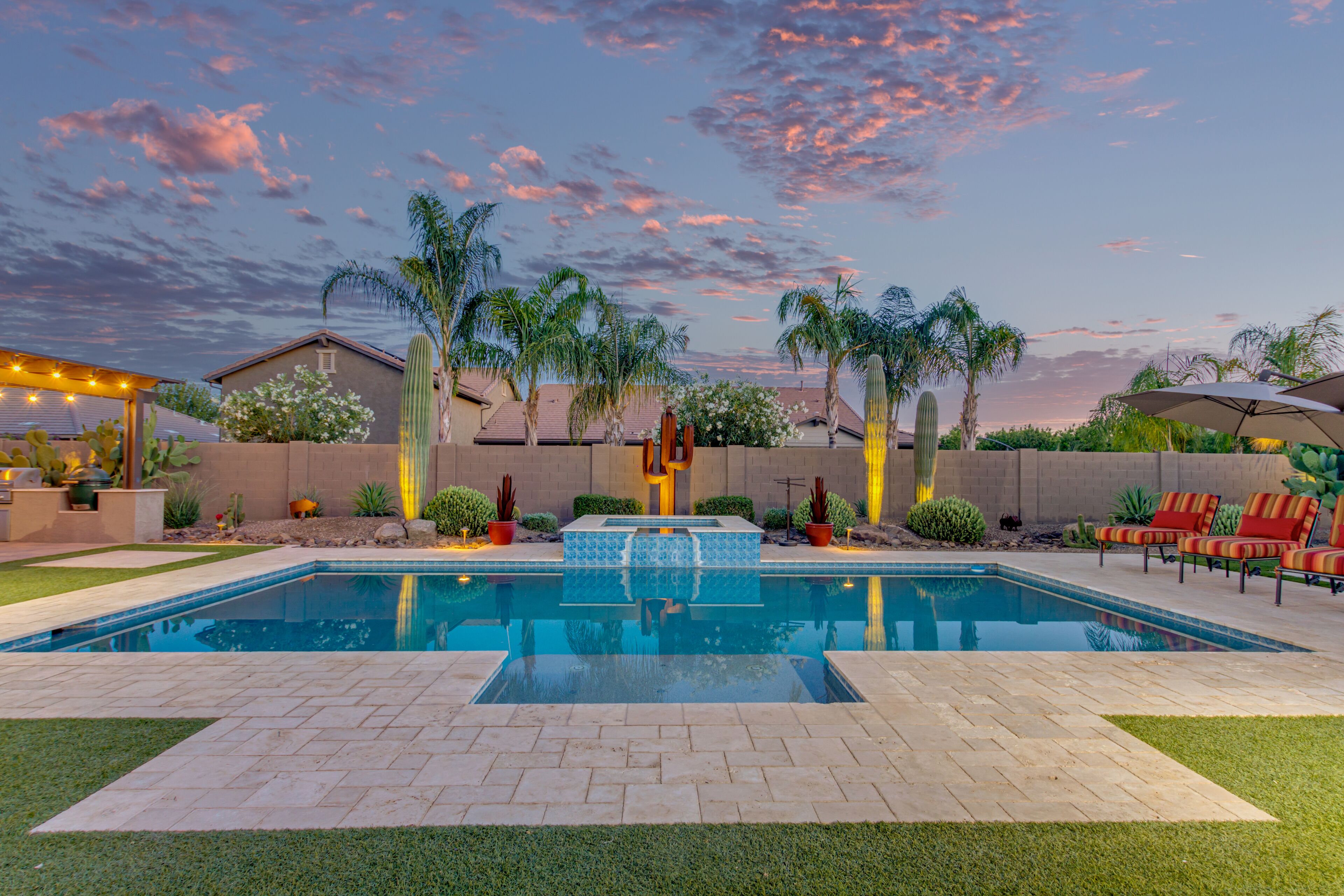 Et oppvarmet basseng