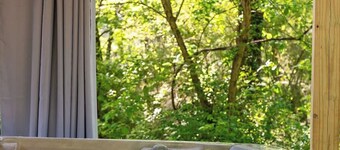 Luke bunk tiny cabin, hot tub, mountain & cityside