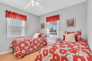 2 bedrooms, iron/ironing board, travel crib, WiFi