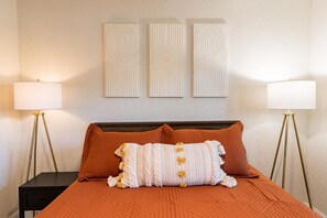 2 bedrooms, iron/ironing board, travel crib, WiFi
