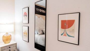 2 bedrooms, iron/ironing board, travel crib, WiFi