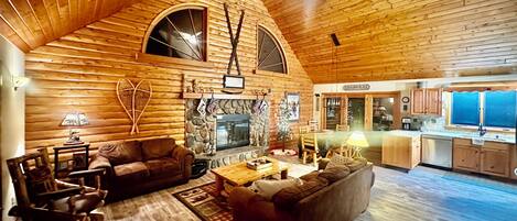 Smart TV, fireplace, video games, table tennis