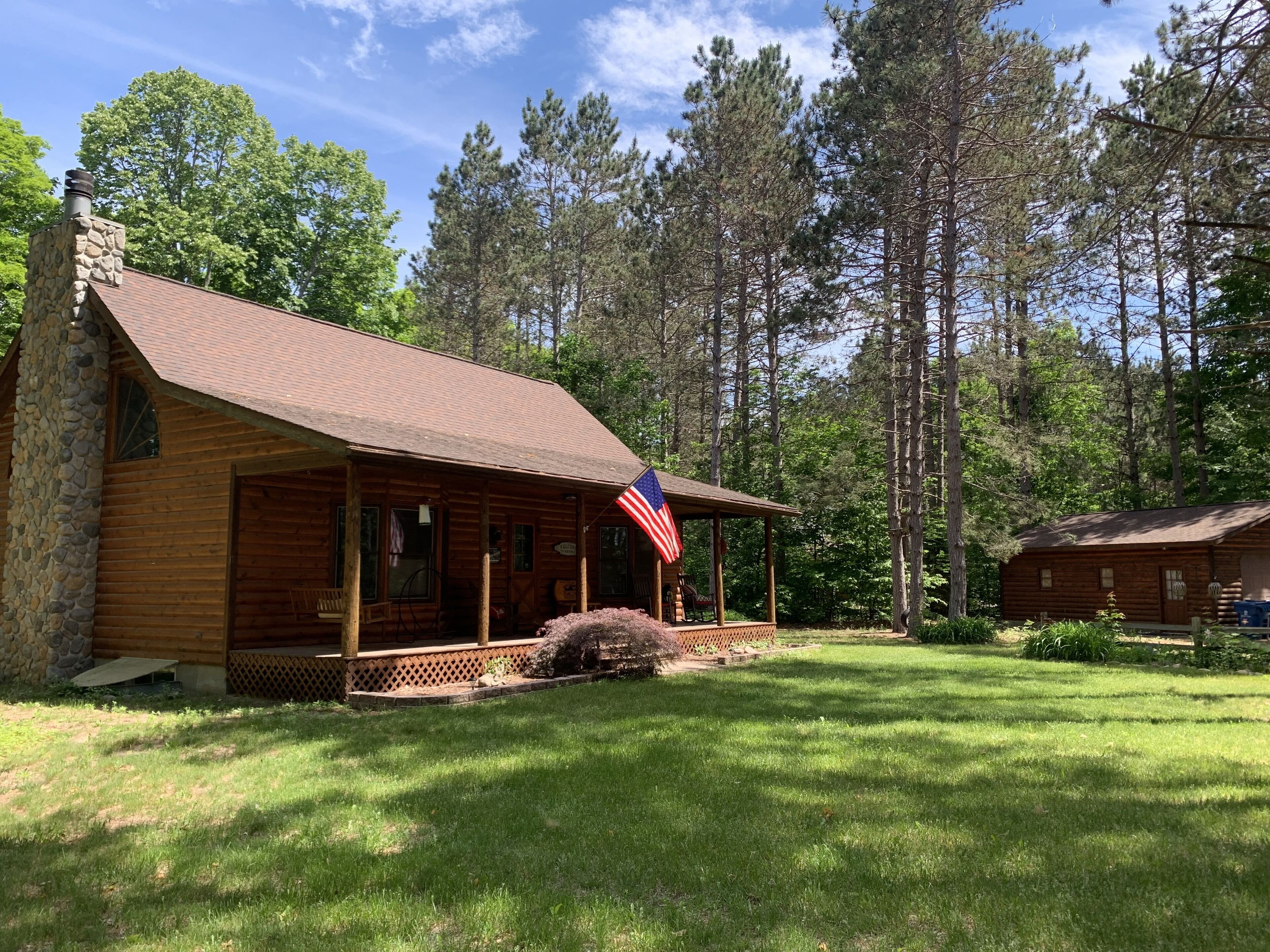 Front of home and garage 
