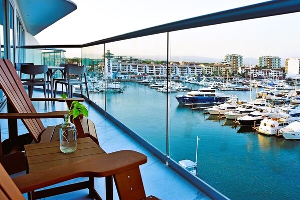Terrace/patio - APARTMENT WITH BEAUTIFUL MARINA VIEW (Puerto Vallarta)