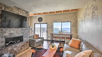 TV connectée, cheminée