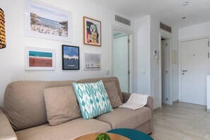 Living area - Sunny apartment 1B with balcony & pool in canyamel (Capdepera)