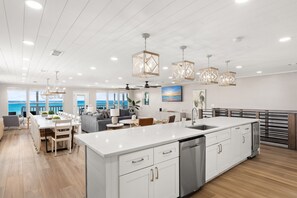 Interior - 'Surfside Retreat' Spacious Beachfront Home Heated, Swim Spa, Pet Friendly (Panama City Beach)