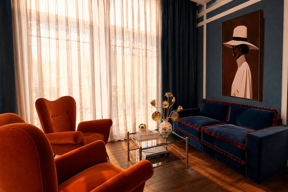 Presidential Suite | Aire de séjour | Téléviseur à écran plat de 42 po avec télévision par câble, téléviseur