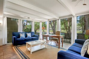 Villa, Multiple Beds, Kitchen, Golf View (57 Woodbine Villas ) | Living area | 40-inch TV with cable channels