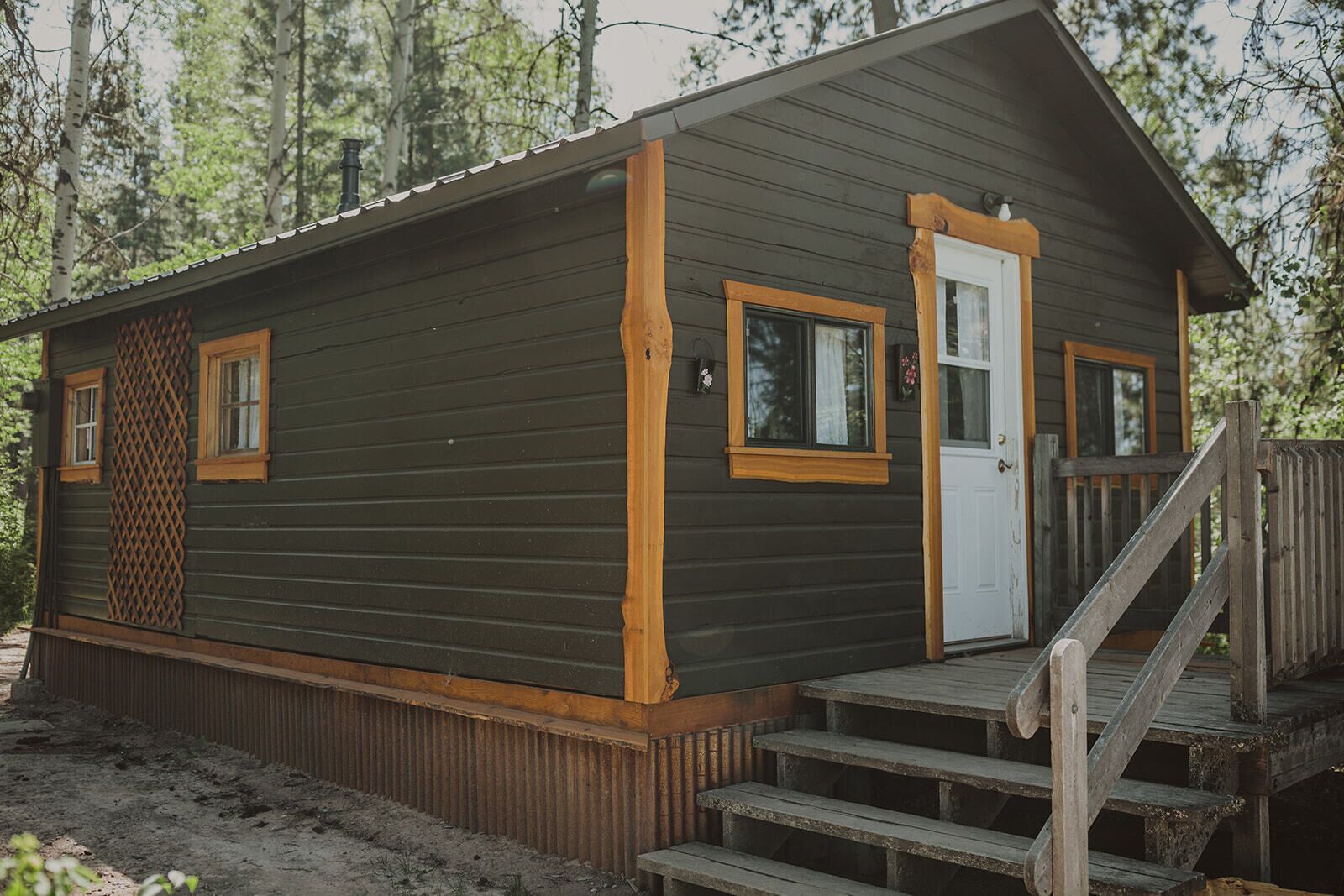 Sunset Cabin at Tamaracks Resort, a lakefront cabin with it's own beach access.