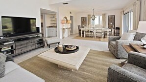 Villa, Multiple Beds, Kitchen, Garden View (265 Stoney Creek Villa) | Living area - 265 Stoney Creek at Sea Pines Resort (Hilton Head Island)
