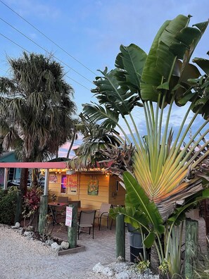 Outdoor dining - Luxury Beach Cottage | Walk to Dining & Sunset (Indian Rocks Beach)