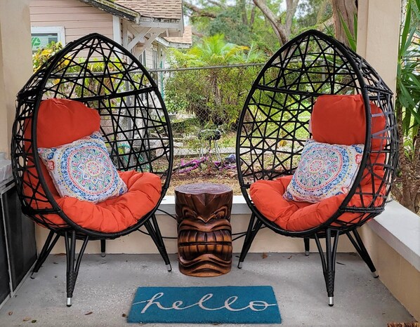 Terrace/patio - Fire Pit-Golf Cart Rental Nights of Lights (St. Augustine)