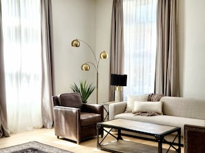 TV, fireplace - Downtown Main Street Luxury Studio (Deadwood)