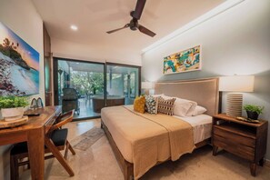 2 bedrooms, in-room safe, iron/ironing board, free WiFi